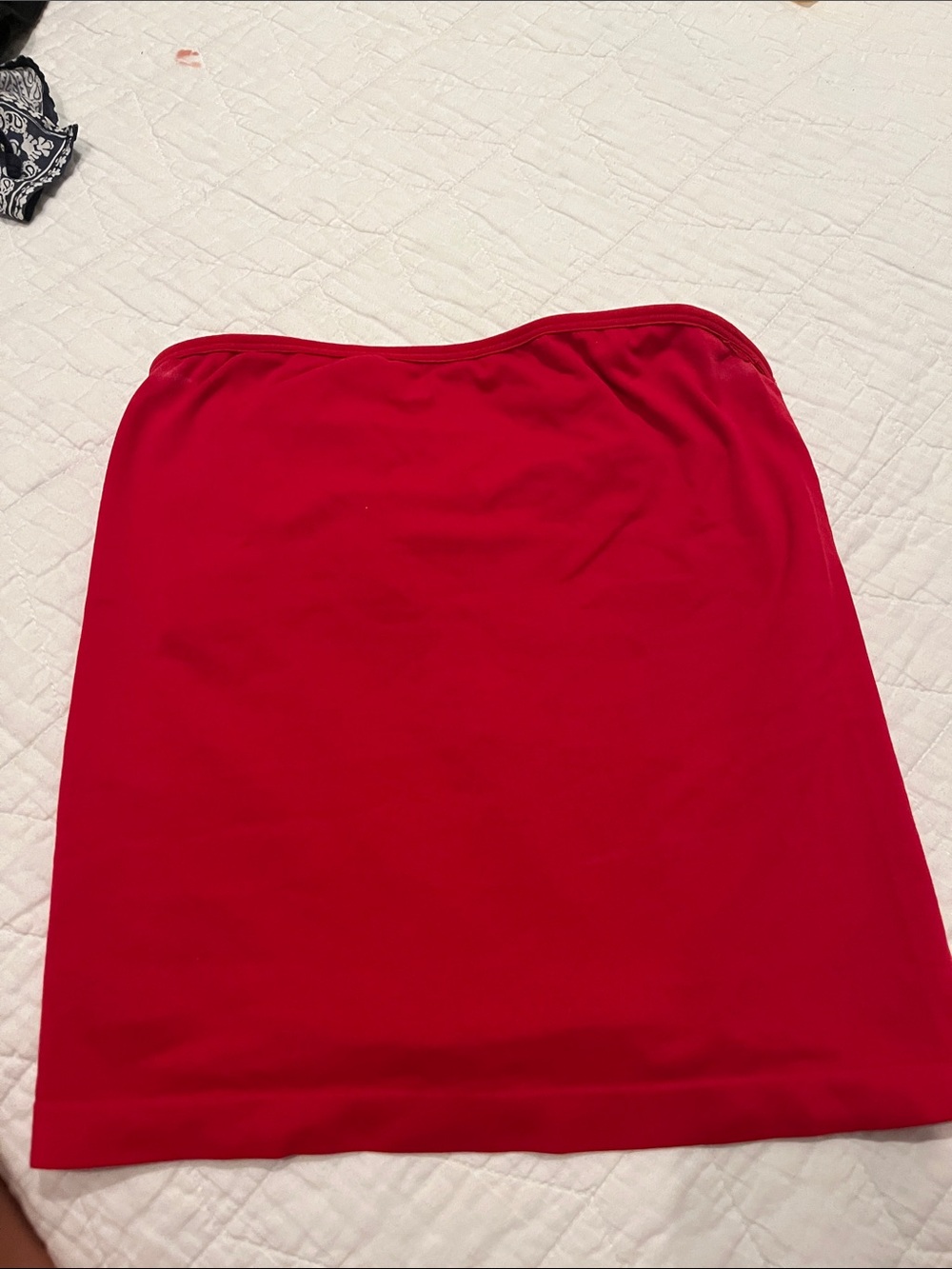 a new day Red Strapless Tube Top